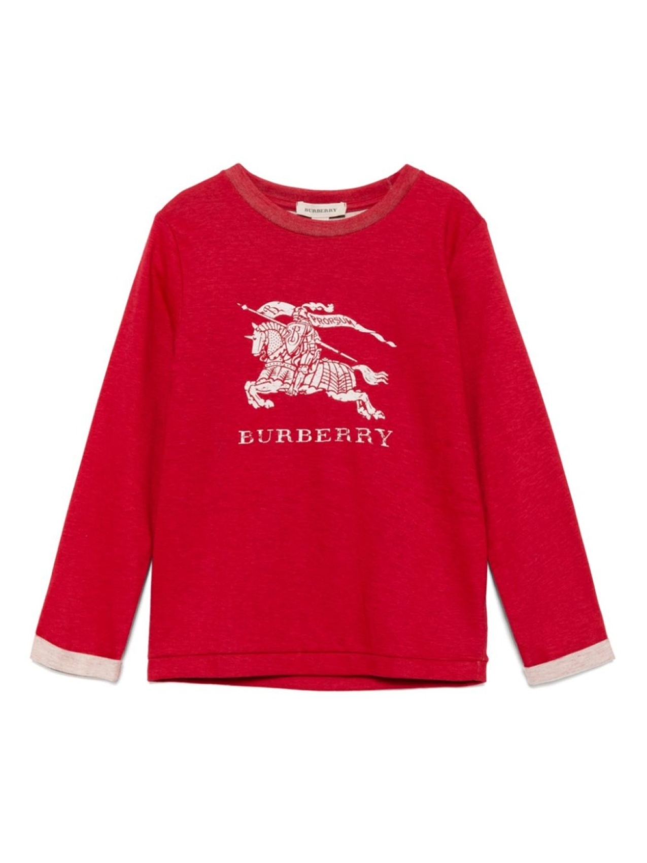 

Burberry Kids футболка с логотипом, красный