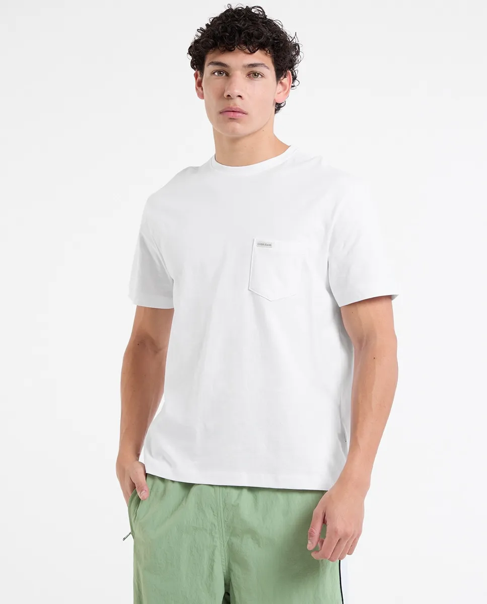 

Мужская футболка с коротким рукавом Guess Jeans, белый