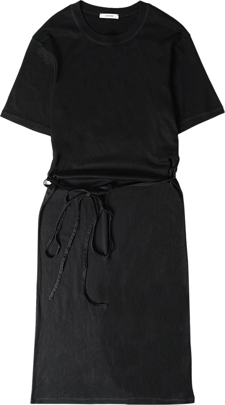 

Футболка Lemaire Belted Rib Dress 'Black', черный