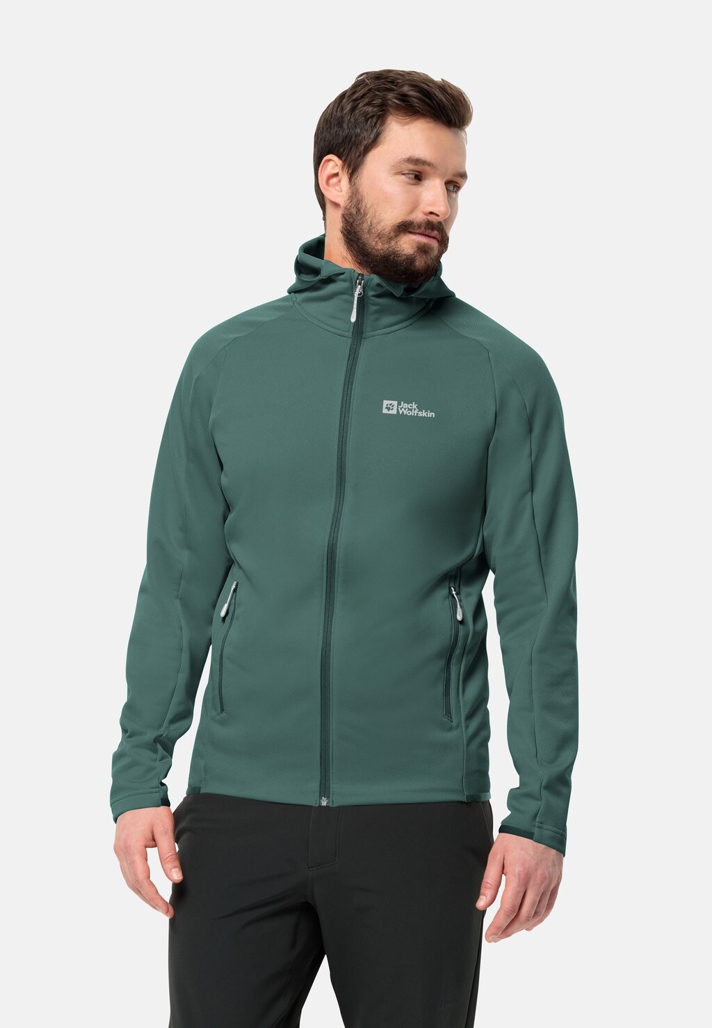 

Флисовая куртка ALPGRAT FZ M Jack Wolfskin, цвет jade green