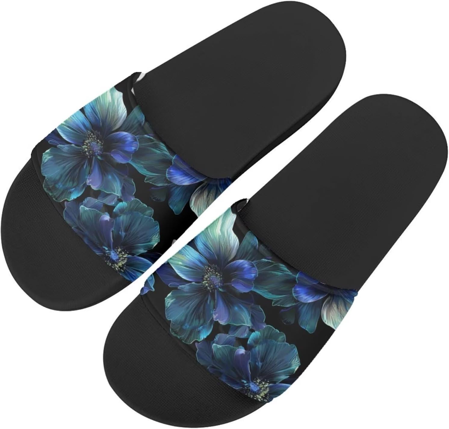 

Женские и мужские модные шлепанцы Binienty, нескользящие летние тапочки для ванной, дома, бассейна и пляжа, Gradient Hibiscus