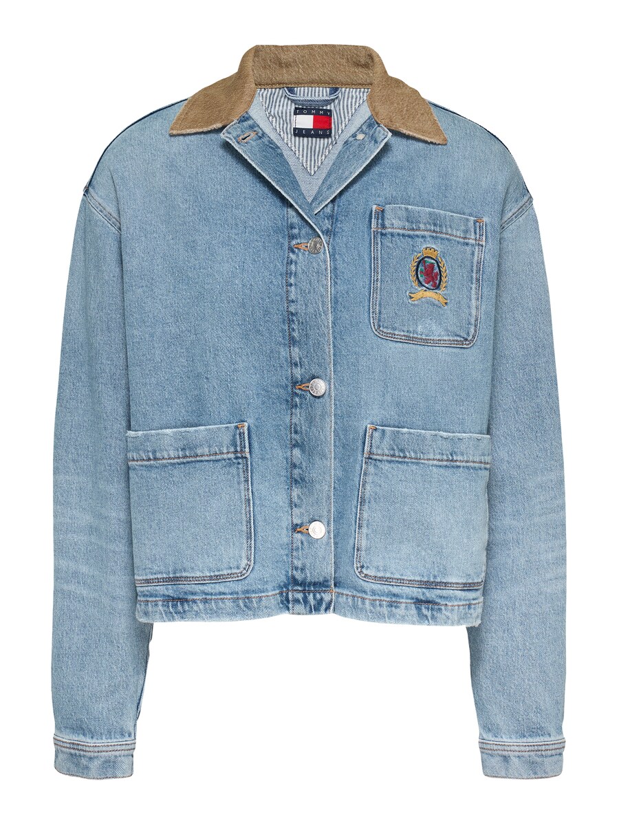 

Межсезонная куртка Tommy Jeans, синий деним