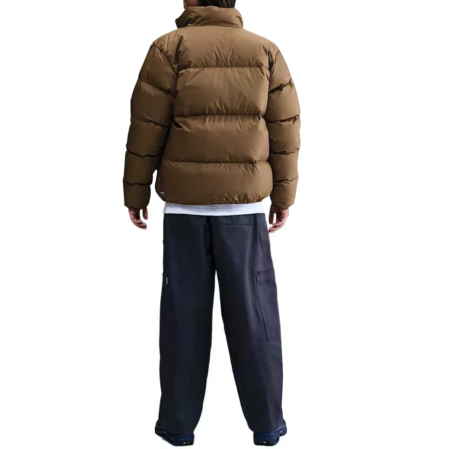 Куртка пуховая мужская Sportswear Club FW/AW25 Nike, Moss Wood Brown/White — фото 3