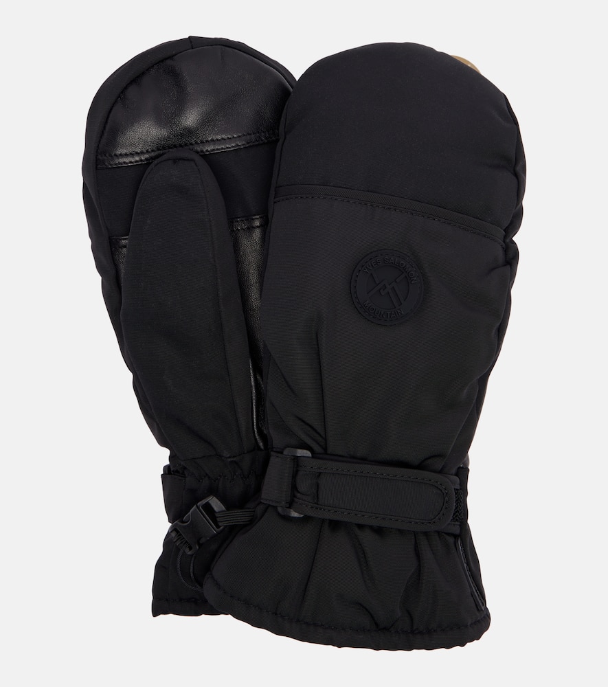 

Перчатки с кожаными вставками Yves Salomon, Noir