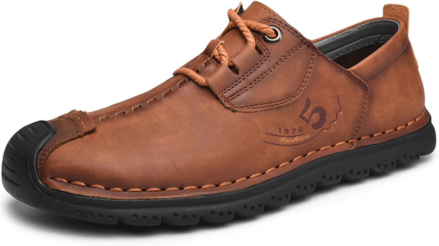 

Мужские повседневные кожаные лоферы VOCECO, легкие, дышащие, для прогулок на открытом воздухе, слипоны, кроссовки для ходьбы и вождения, коричневый