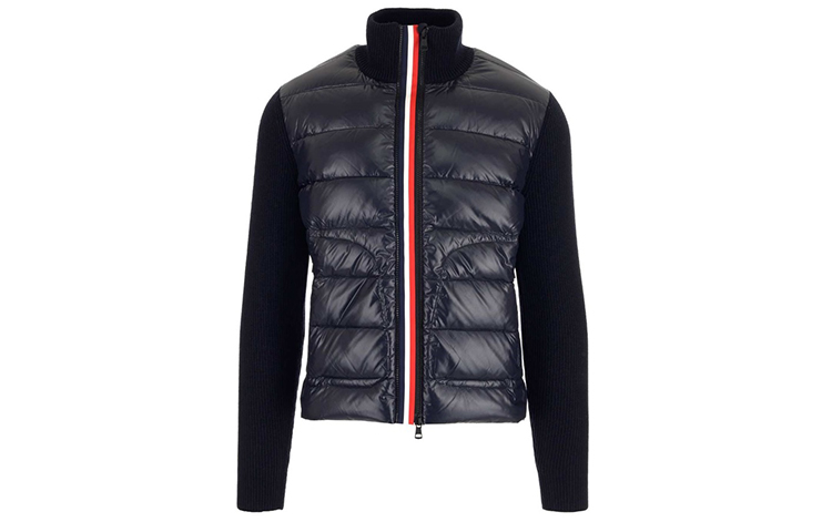 Трикотажная футболка мужская морской синий Moncler — фото 2