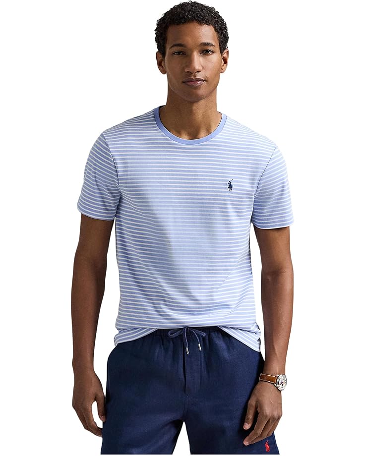 

Футболка Polo Ralph Lauren Classic Fit Striped Soft Cotton T-Shirt, цвет Dress Shirt Blue/White