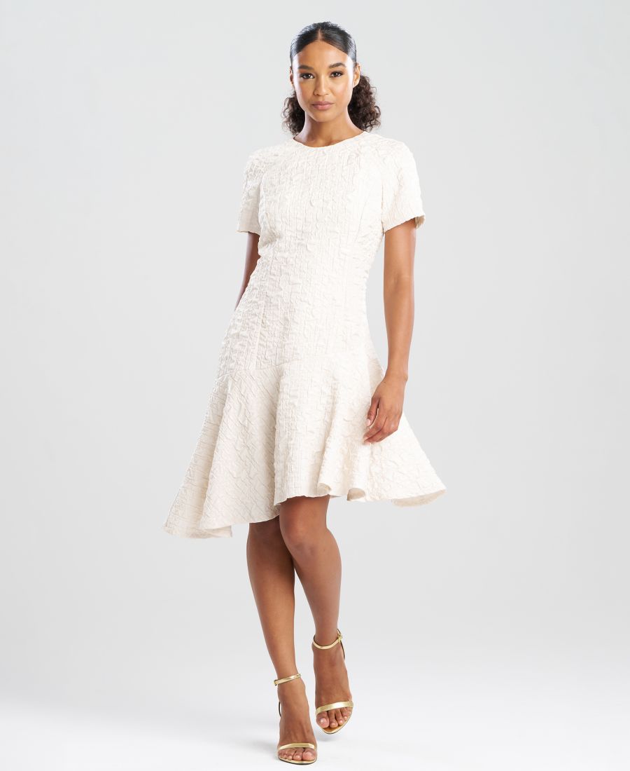 

Женское платье с короткими рукавами и фактурной тканью Natori, Sandstone