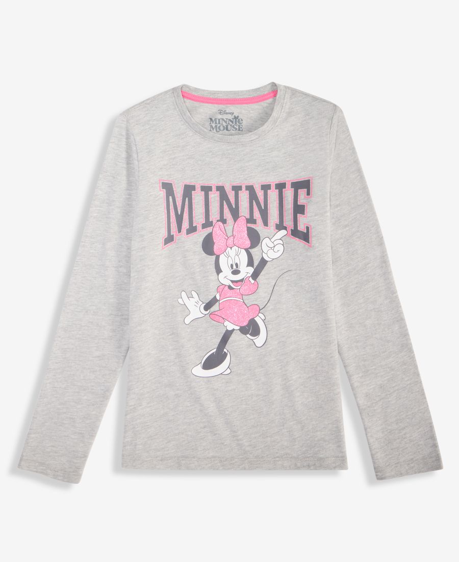 

Футболка с длинными рукавами Minnie для девочек 5-20 лет Epic Threads, Slate Heather