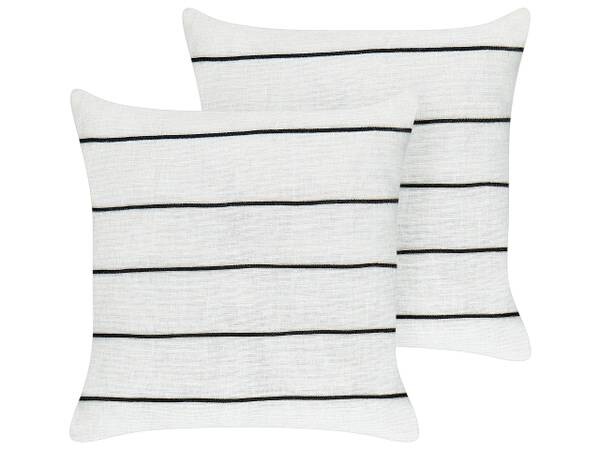 

Подушка Beliani 2 шт MILAS, 50x50x50 см цвет cremeweiß/marmor schwarz dekor