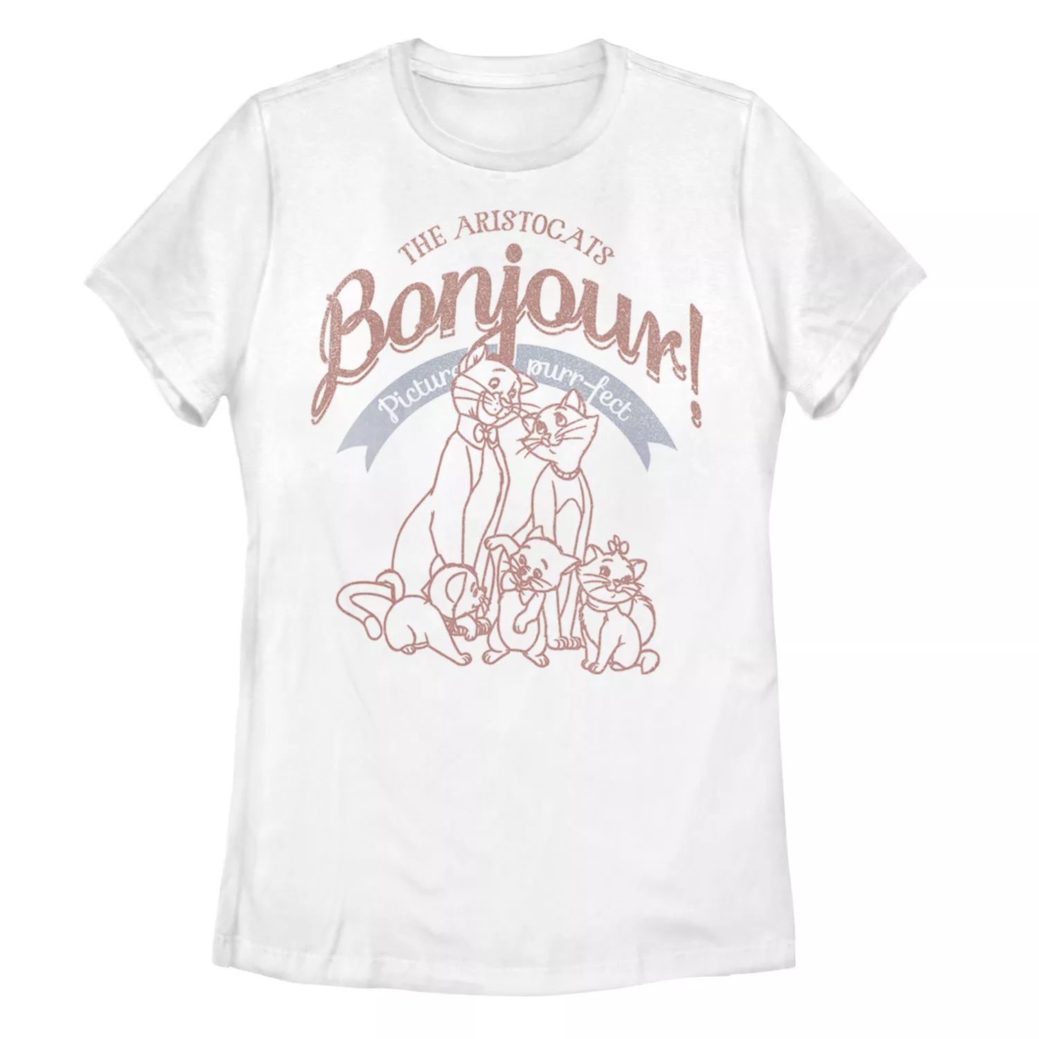 

Детская футболка Disney's The Aristocats Bonjour Picture Purrfect с рисунком Licensed Character