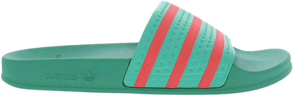 Женские шлепанцы Adidas Adilette Aqua, зеленый/розовый — фото 4
