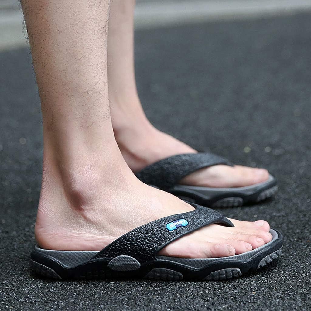 Массажные тапочки для пальцев ног Flops, летние пляжные и для ванной, открытые мужские шлепанцы с памятью формы, широкие Generic, серый — фото 2