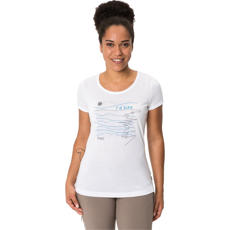 

Shirt wo skomer print t-shirt ii Vaude, белый