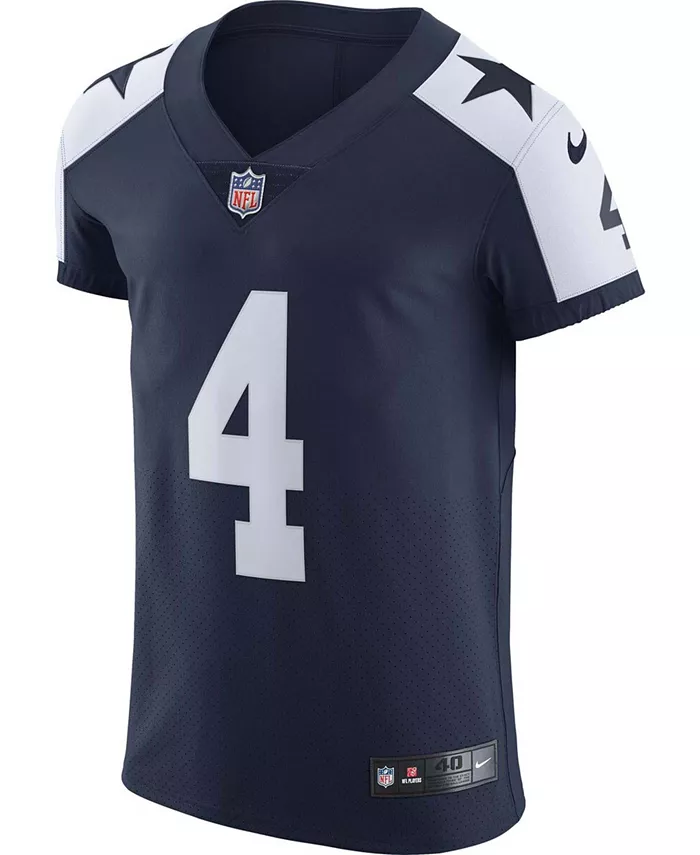 Мужская альтернативная игровая футболка Dak Prescott Dallas Cowboys Vapor Elite Nike, мультиколор — фото 3