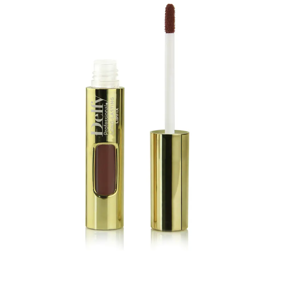 

Помада для губ Lipfix gold labial líquido Delfy, цвет caramel, 8 гр.