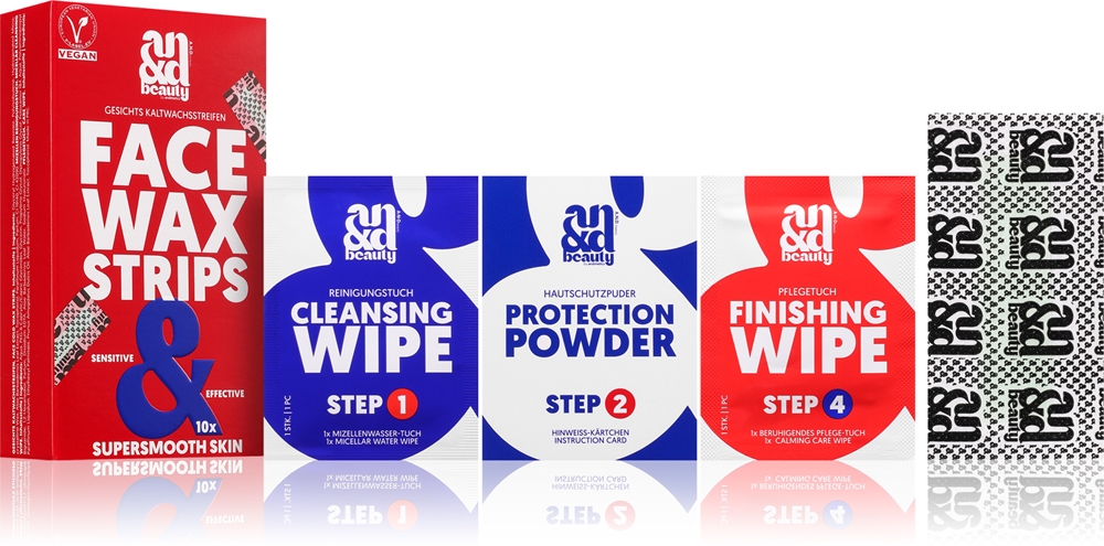 

Восковые полоски для лица A.N.D. Beauty, 10× 2 шт