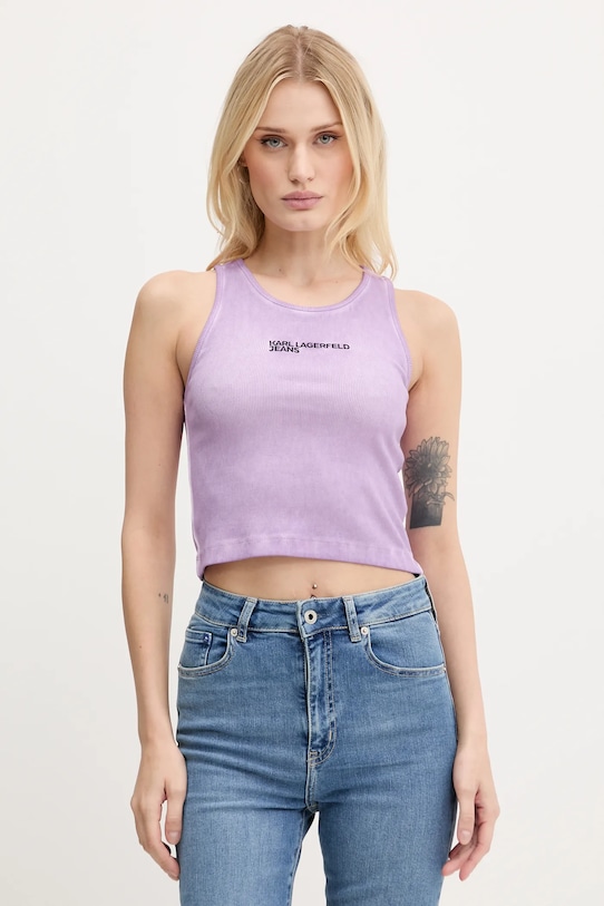 

Топ Karl Lagerfeld Jeans, фиолетовый