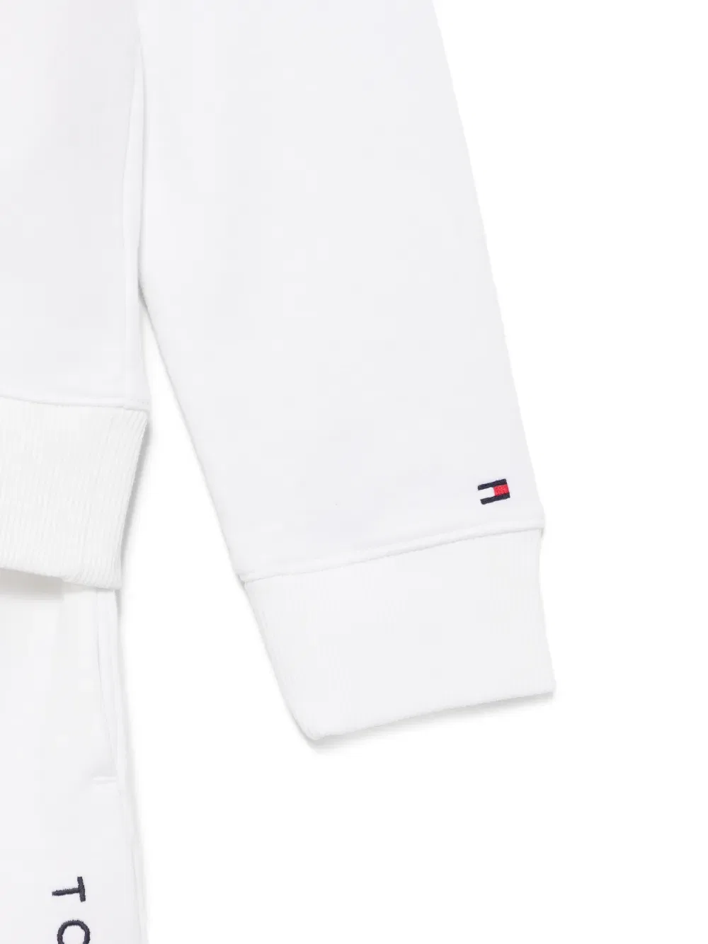 Комплект из худи и шорт с вышитым логотипом Tommy Hilfiger Junior, белый — фото 3