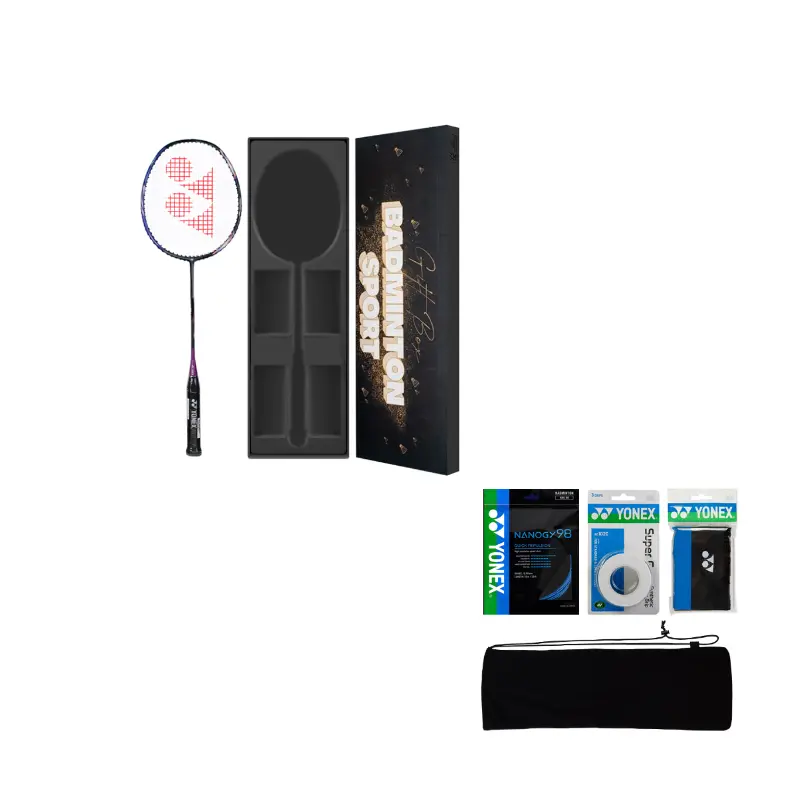 

AstroX AX900 Box Full Carbon бадминтонная ракетка Offensive Type Heavy Head, Stiff Shaft Upper Class 680mm 4U/G5 YONEX, ax900 черный золотой box