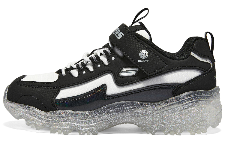 

Skechers Низкие кроссовки для девочек, детские, для повседневной носки, черно-белые, подростковые