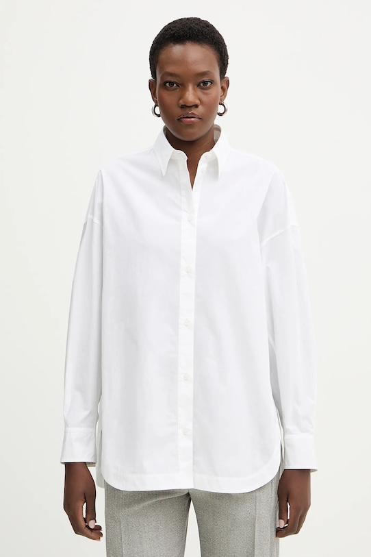 

Хлопковая рубашка c bostatta BOSS Orange, белый