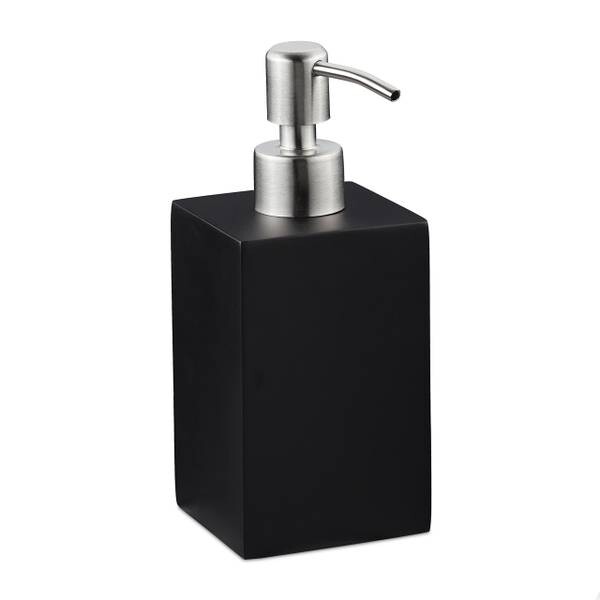 

Дозатор мыла Relaxdays Edelstahlpumpe eckig цвет schwarz/silber