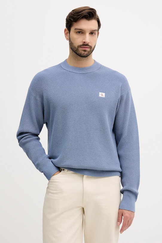 

Хлопковый свитер Calvin Klein Jeans, синий