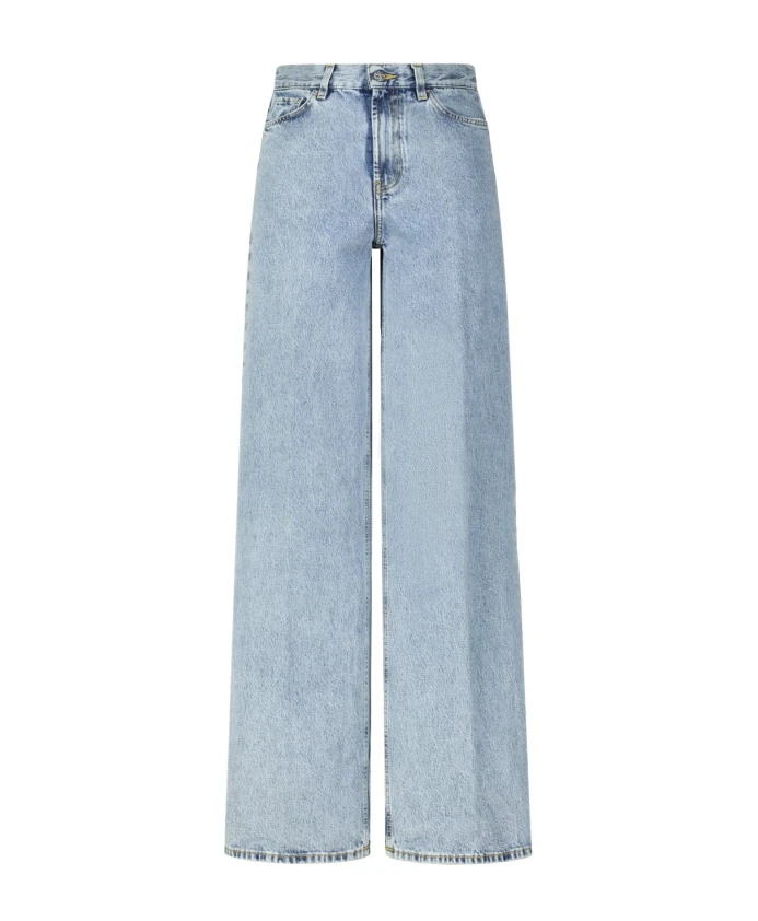 

Итальянские джинсы с широкими штанинами Totãªme, синий