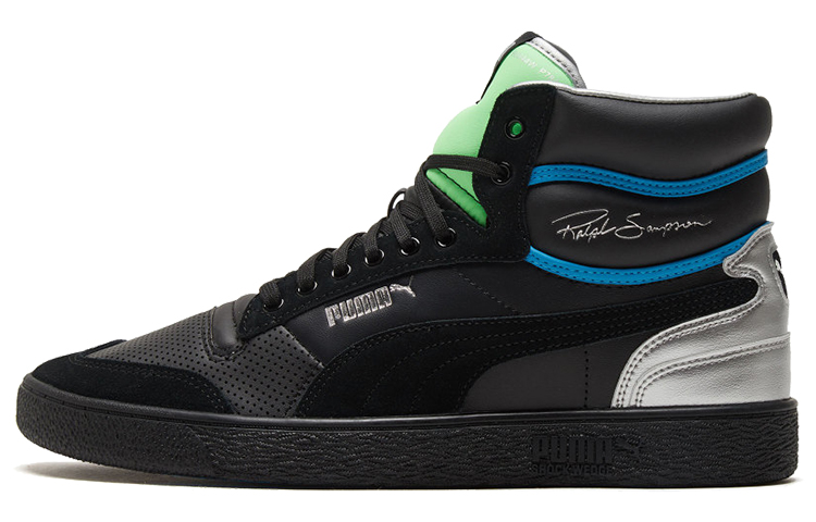 

Кроссовки Puma Ralph Sampson Mid 'Royal - Black Elektro Green'