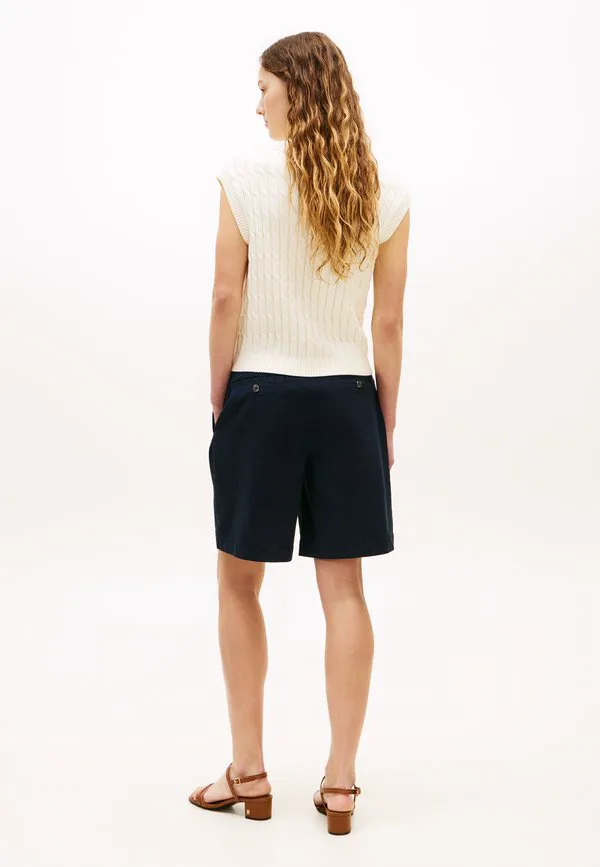 Выстиранные обычные шорты-чиносы Tommy Hilfiger, Dark Night Navy — фото 3