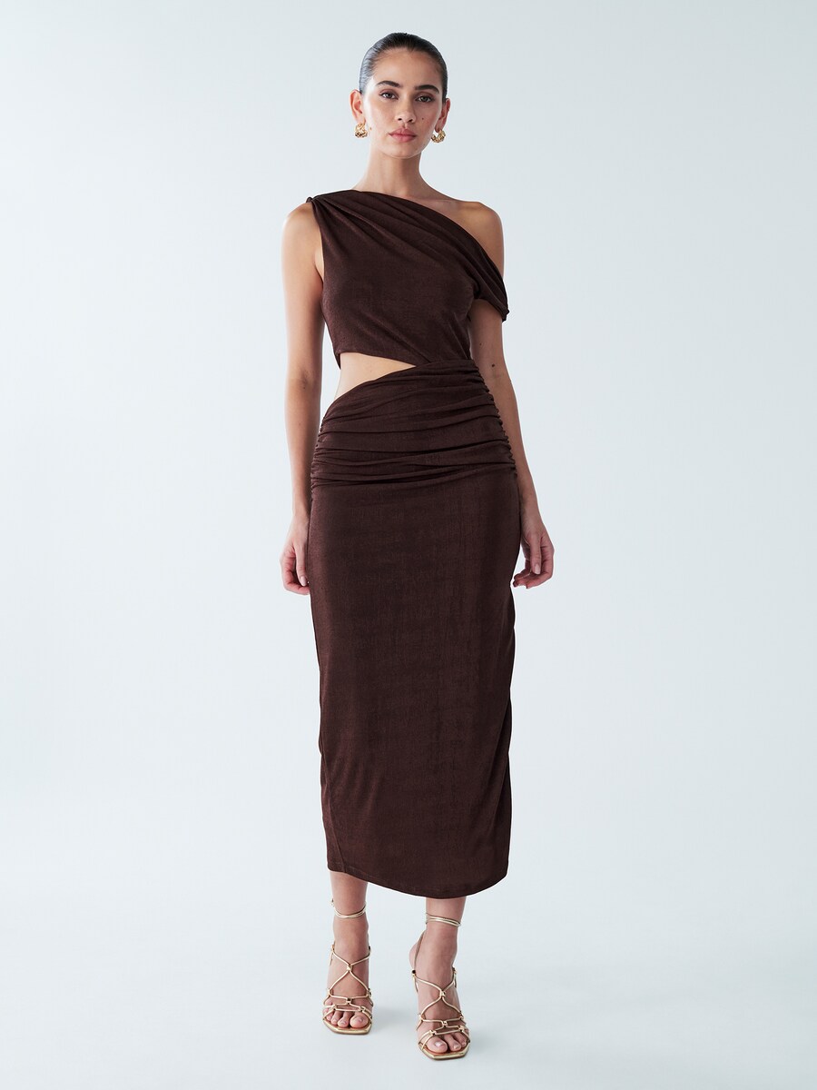 

Миди платье BWLDR Maree, Brown