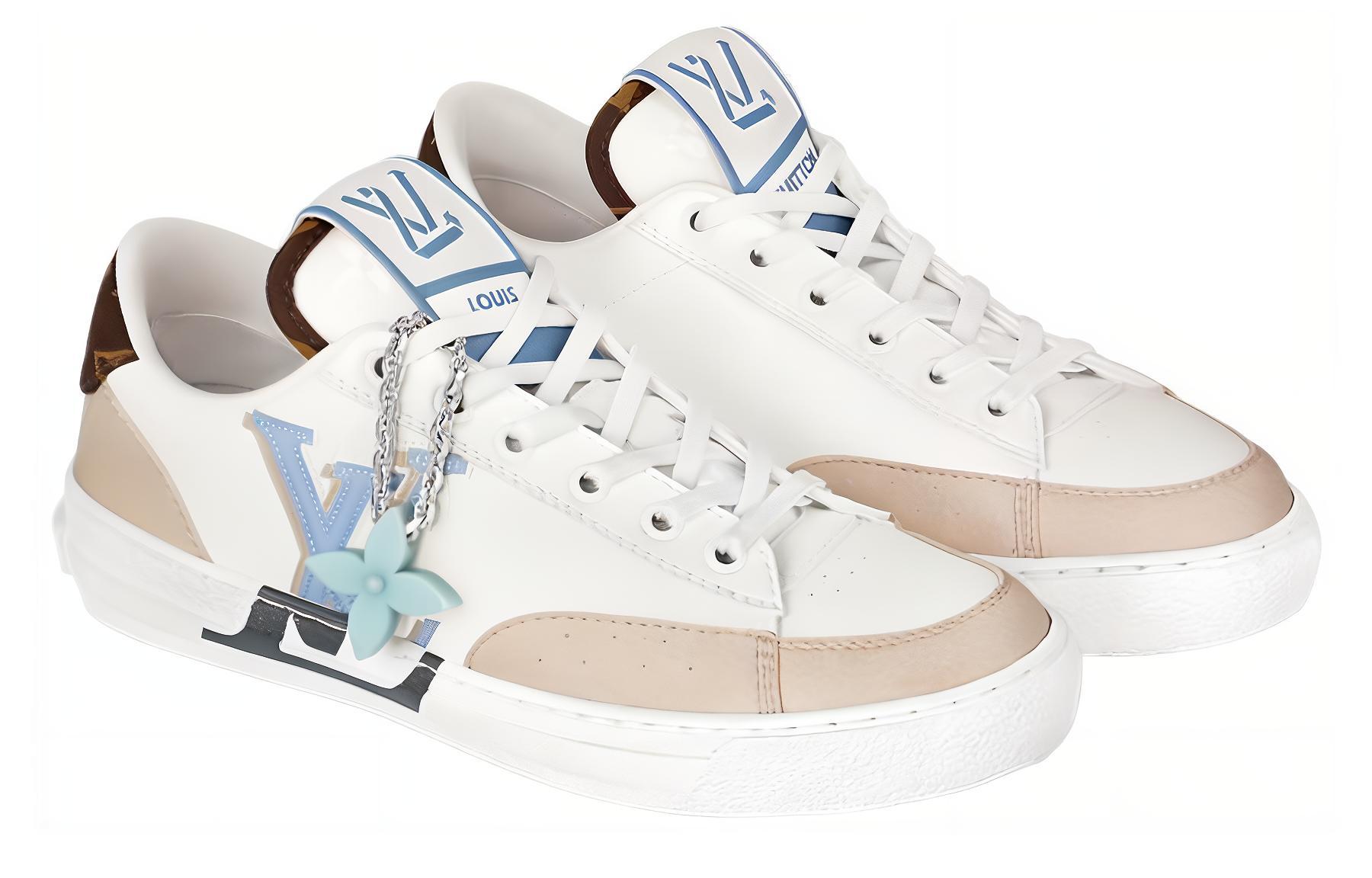 Футболка Louis Vuitton 'Blue Beige' женская белая — фото 2