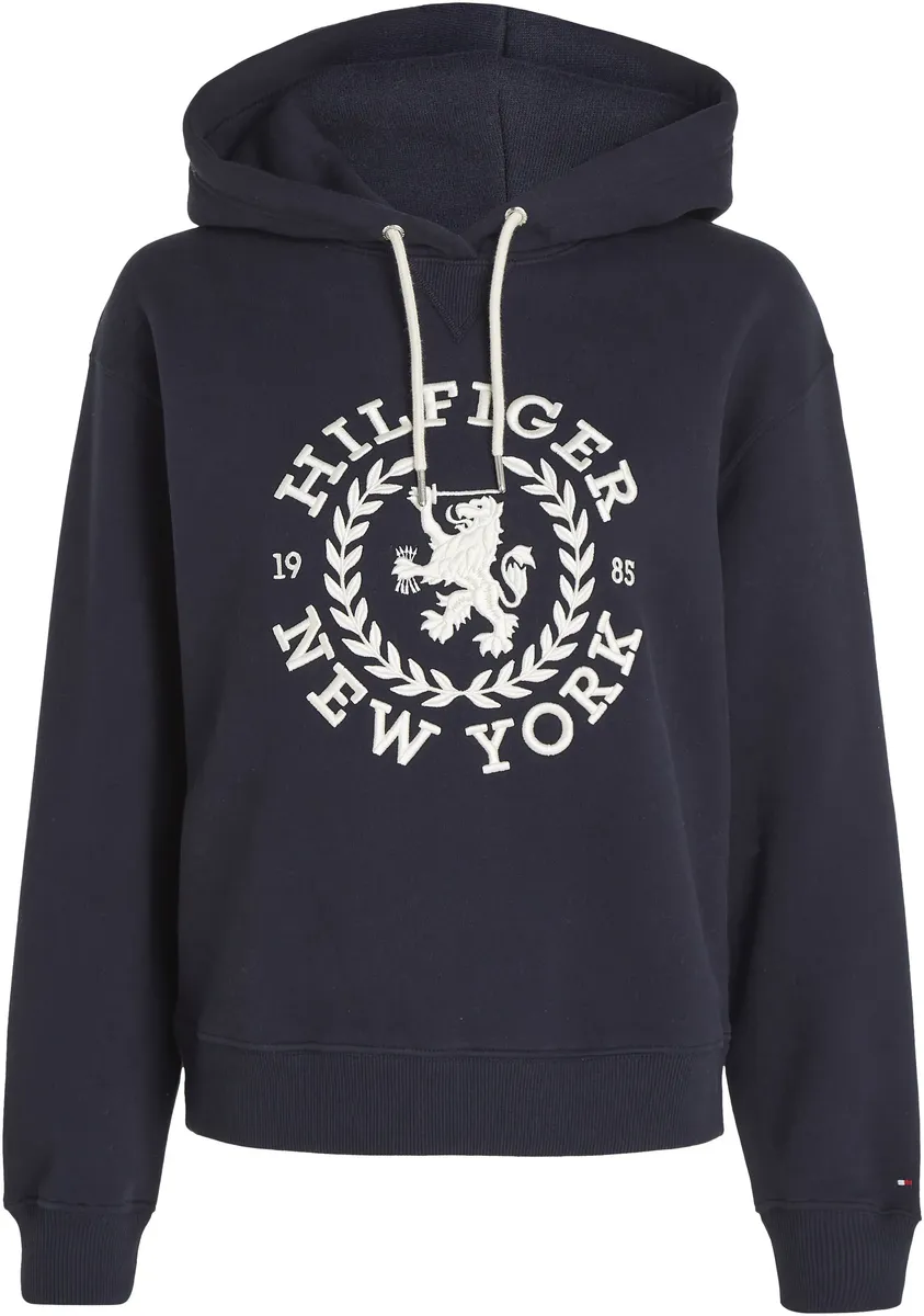 

Толстовка Tommy Hilfiger Curve с капюшоном и фирменной этикеткой Tommy Hilfiger, синий