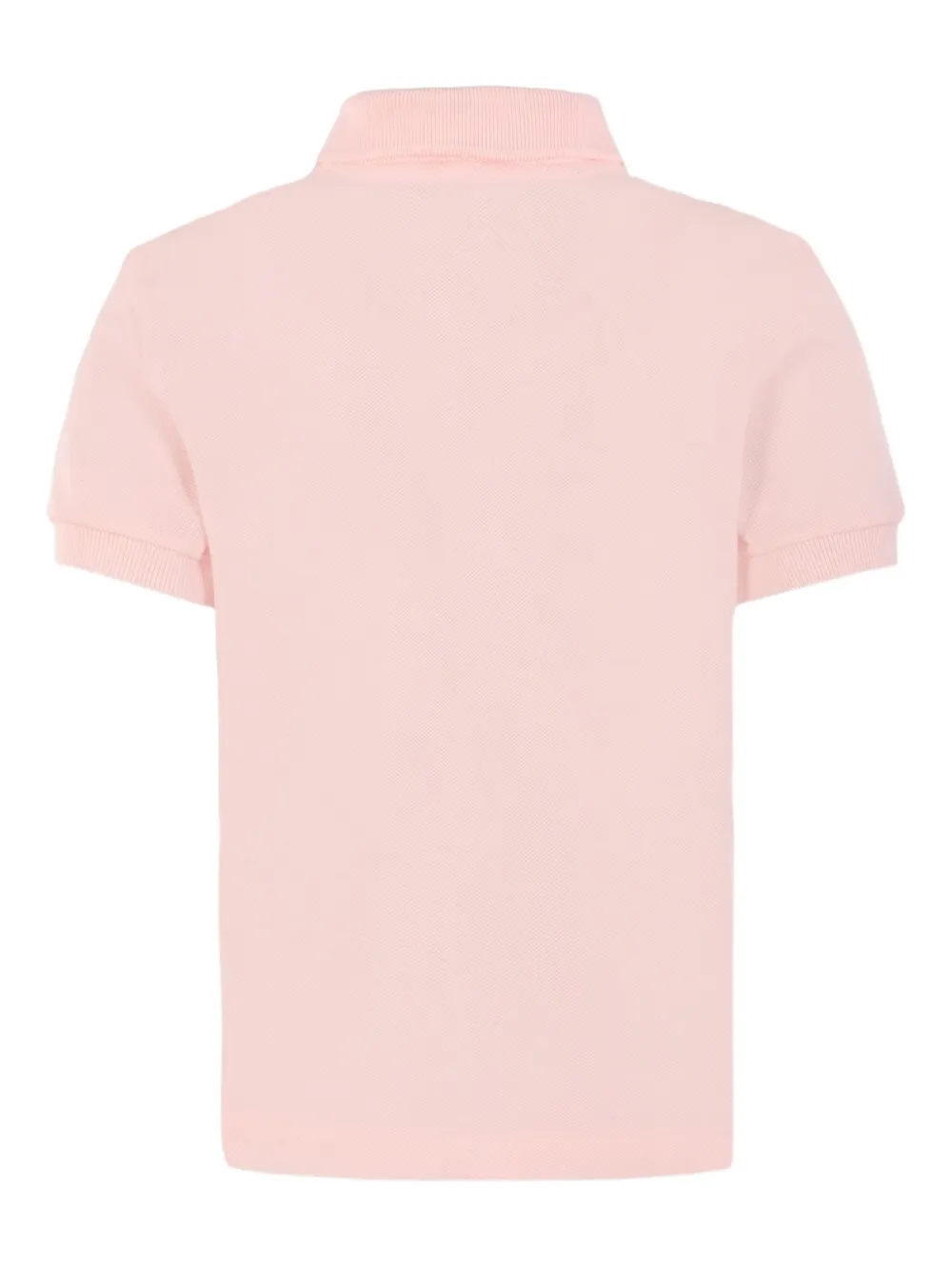 Рубашка поло с короткими рукавами и вышивкой Lacoste Kids, розовый — фото 2