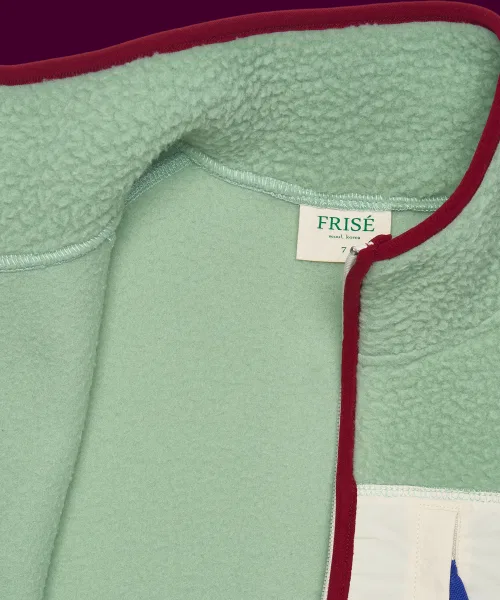 Куртка флисовая FRISE оверсайз, 100% полиэстер, цвет мята — фото 3