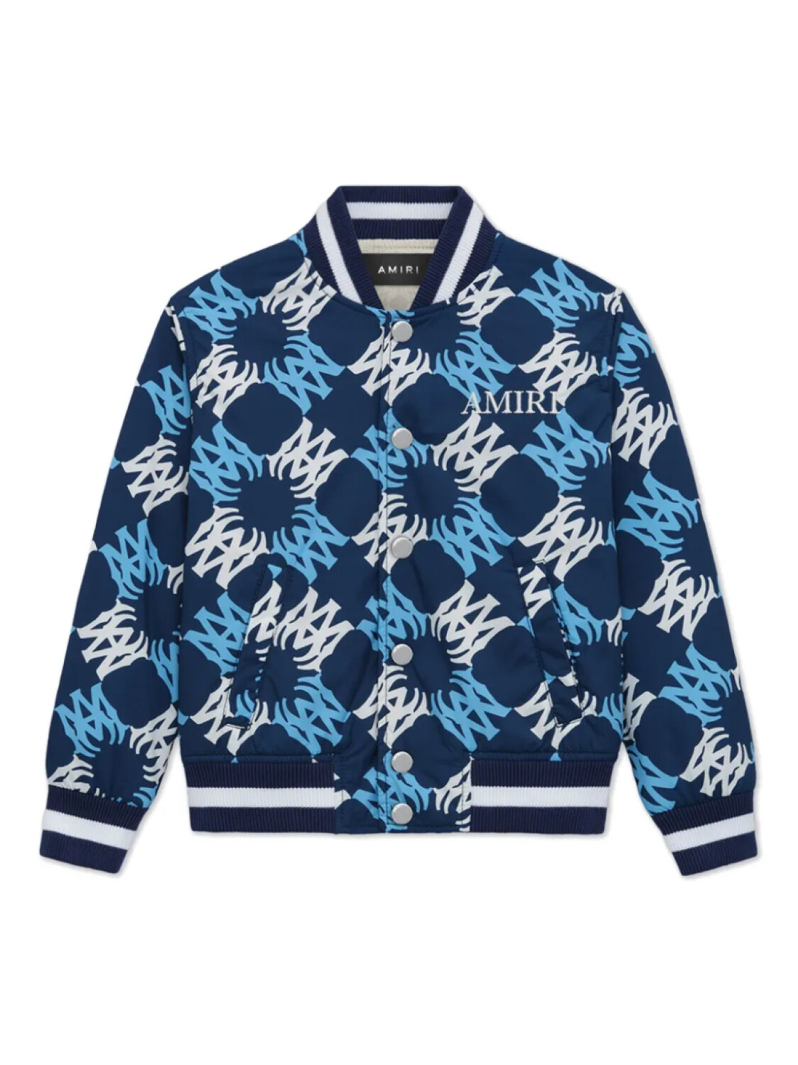 

Куртка-бомбер AMIRI KIDS Ma Quad с монограммой, синий