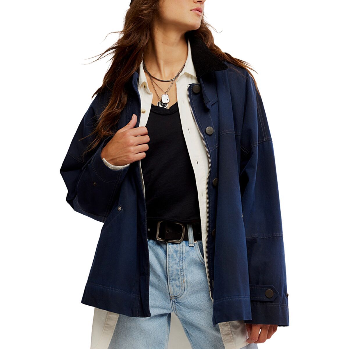 

Вощеная куртка Cori Free People, цвет sapphire
