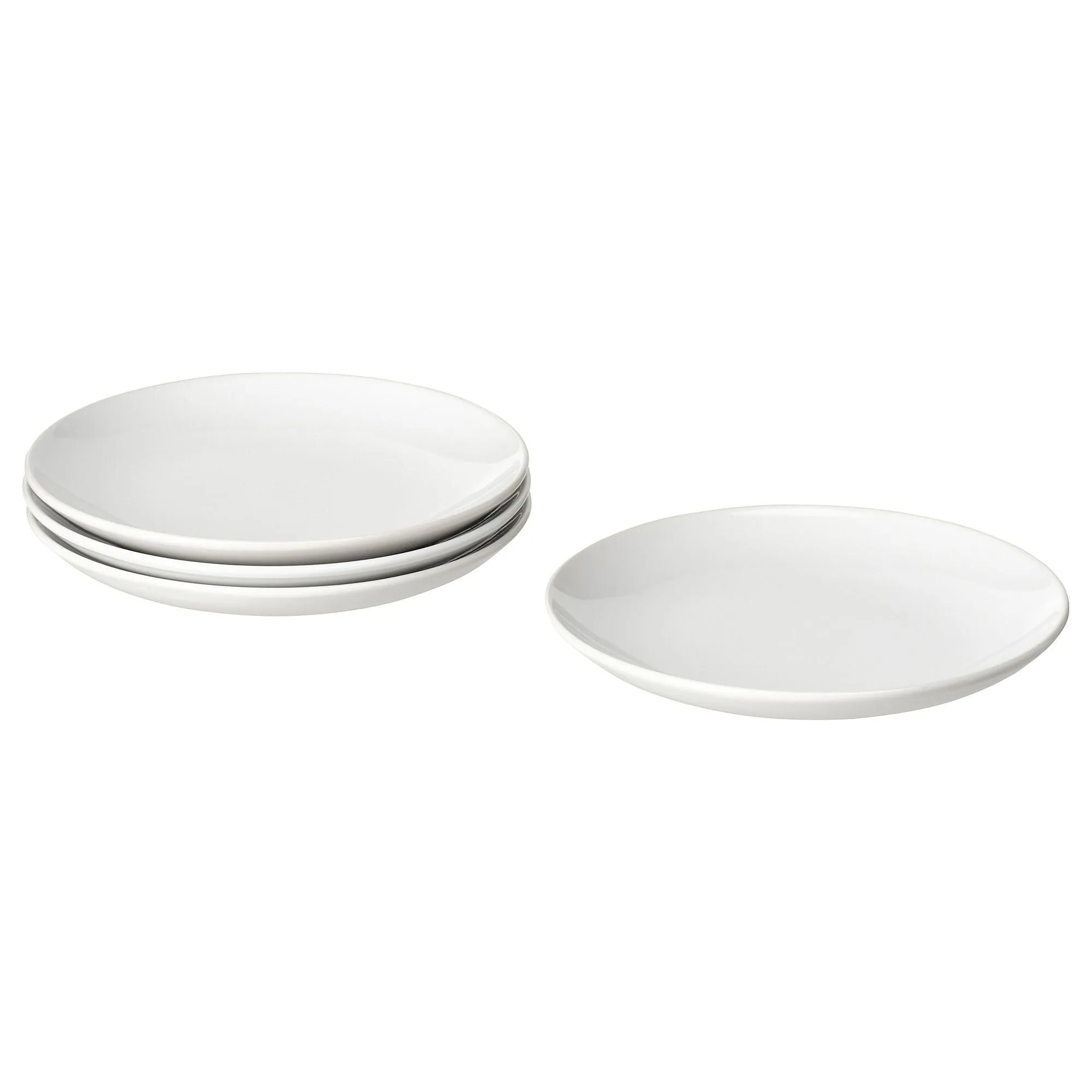 

Набор боковых тарелок, белый, 20 см, 4 шт. GODMIDDAG IKEA
