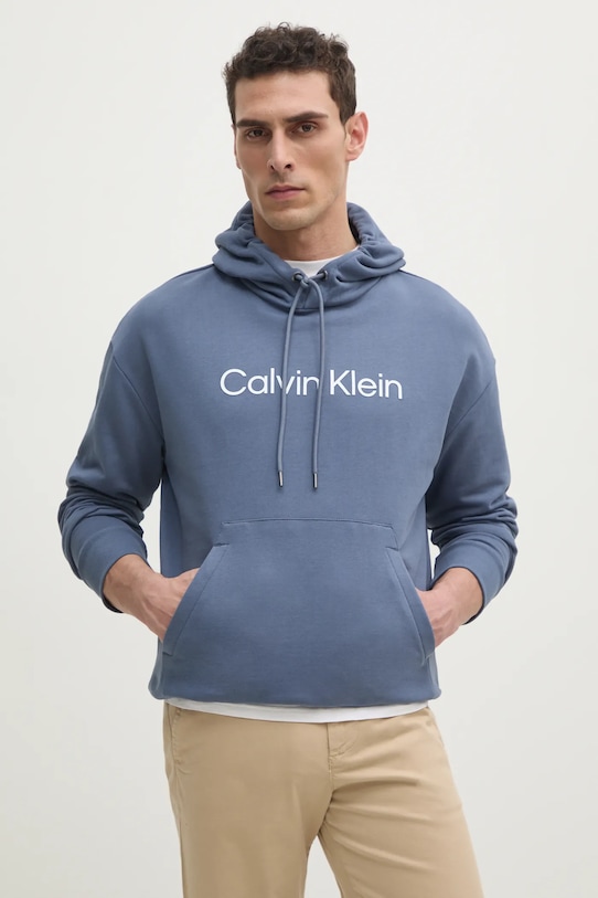 

Хлопковая толстовка Calvin Klein, синий