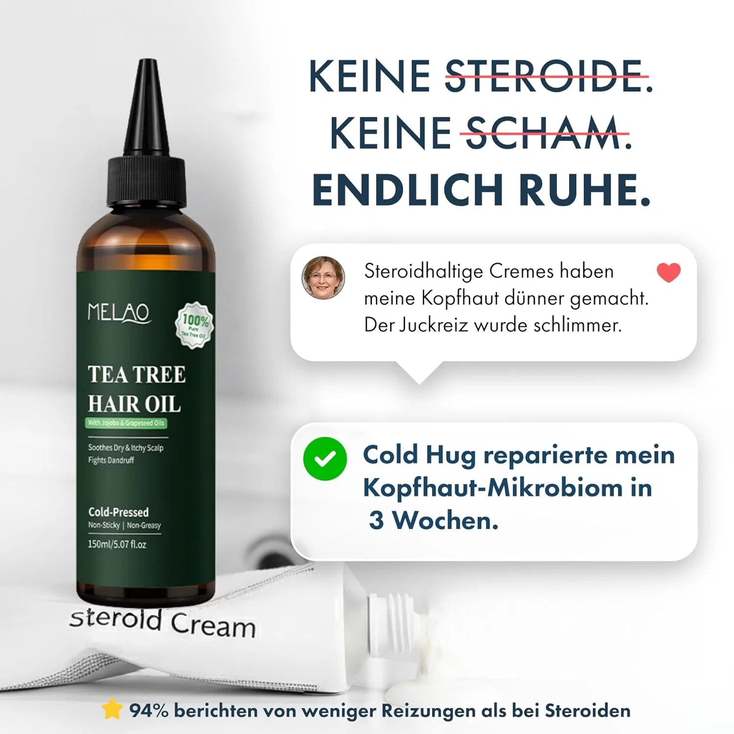 Эфирное масло для ухода за волосами Calm Roots от Cold Hug, 150 мл Bergxperten — фото 2