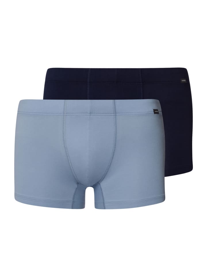 

Боксерские трусы Hanro, цвет deep navy/sea breeze