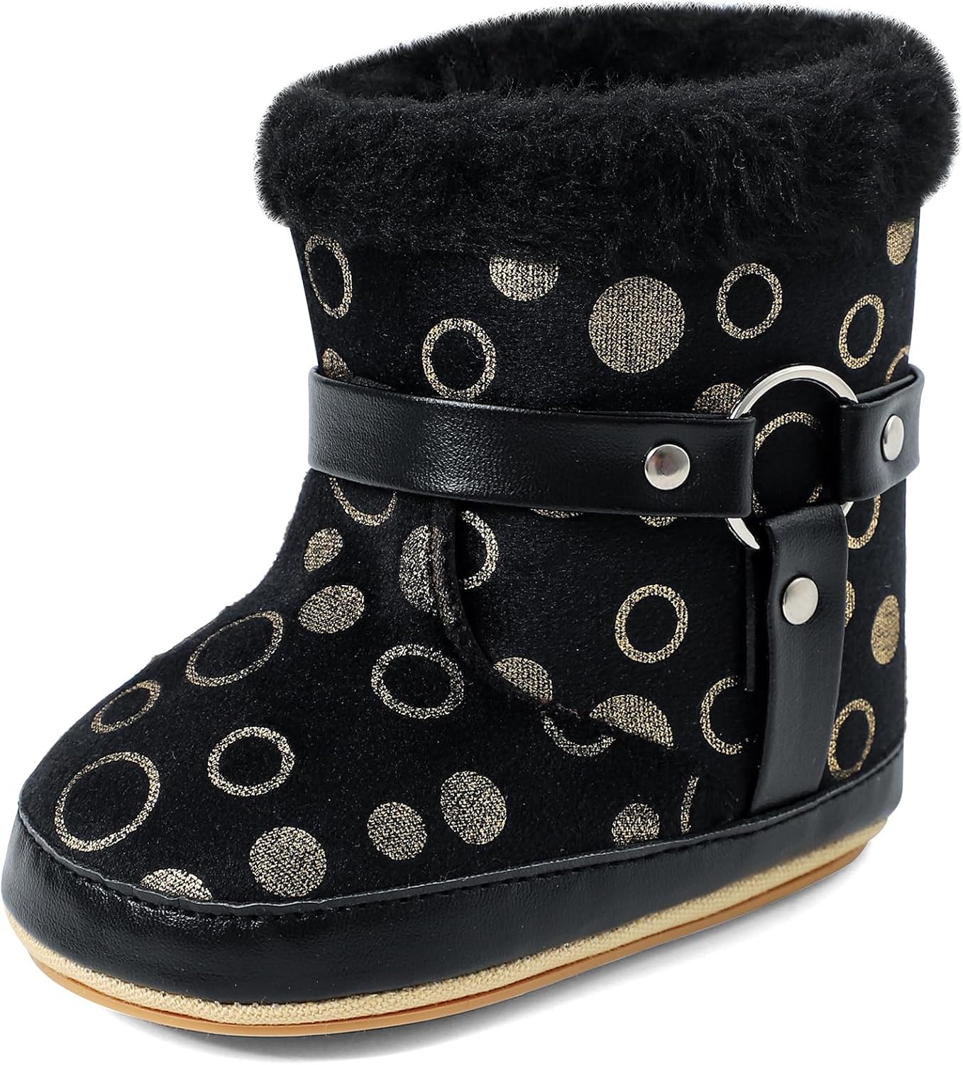 

MK MATT KEELY Пинетки для малышей, первые шаги, мягкая подошва, обувь для кроватки, теплые уютные нескользящие пинетки для девочек и мальчиков, Black