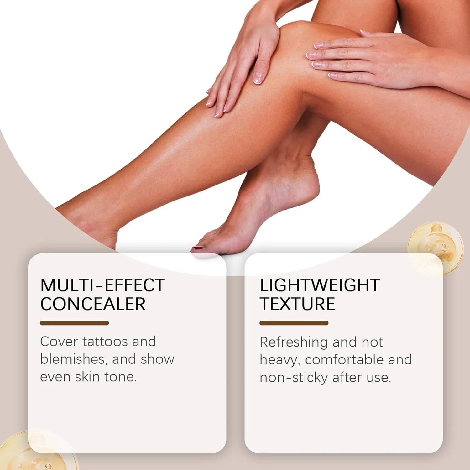Тональный крем-бронзер для тела Body Darkening Foundation, 100 г Yanzefei — фото 4
