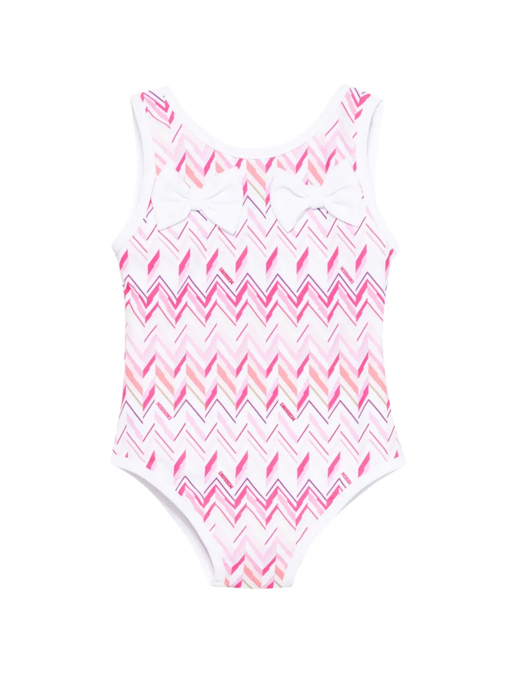 

Купальник с бантиком Missoni Kids, белый