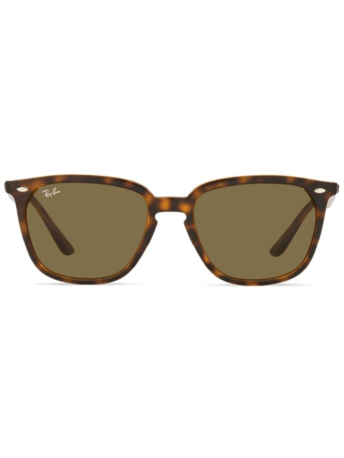 

Ray-Ban солнцезащитные очки в квадратной оправе, коричневый