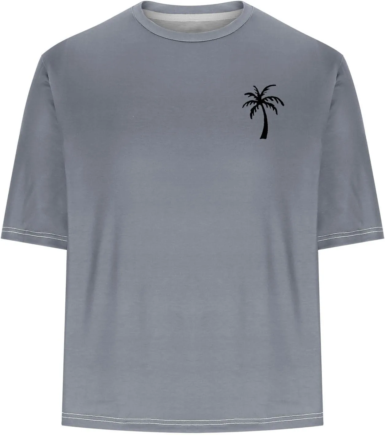 Мужская футболка с принтом Hawaiian Palm Tree для лета и пляжа — фото 4