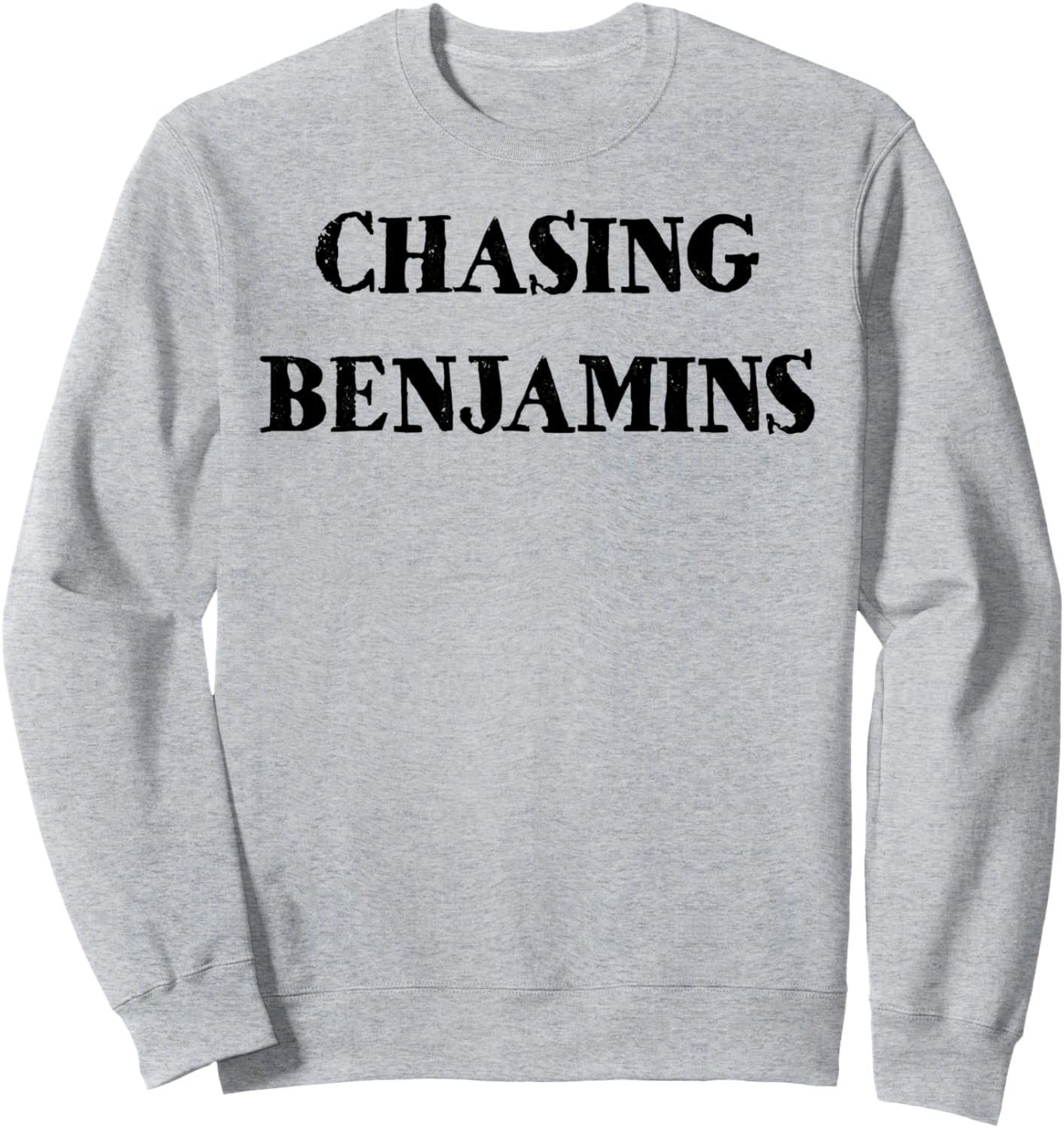 

Толстовка с надписью В погоне за деньгами Бенджамина Money In Pursuit Of Financial Freedom, серый