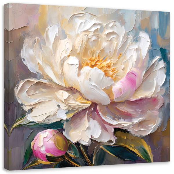 

Картина арт-принт KUNSTLOFT Flourishing Peony, белый