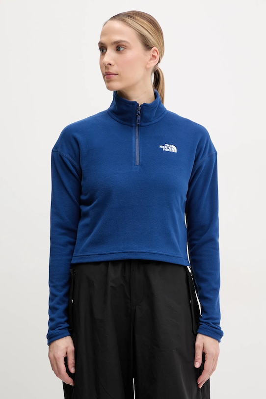 

Спортивная толстовка 100 Glacier укороченная The North Face, темно-синий
